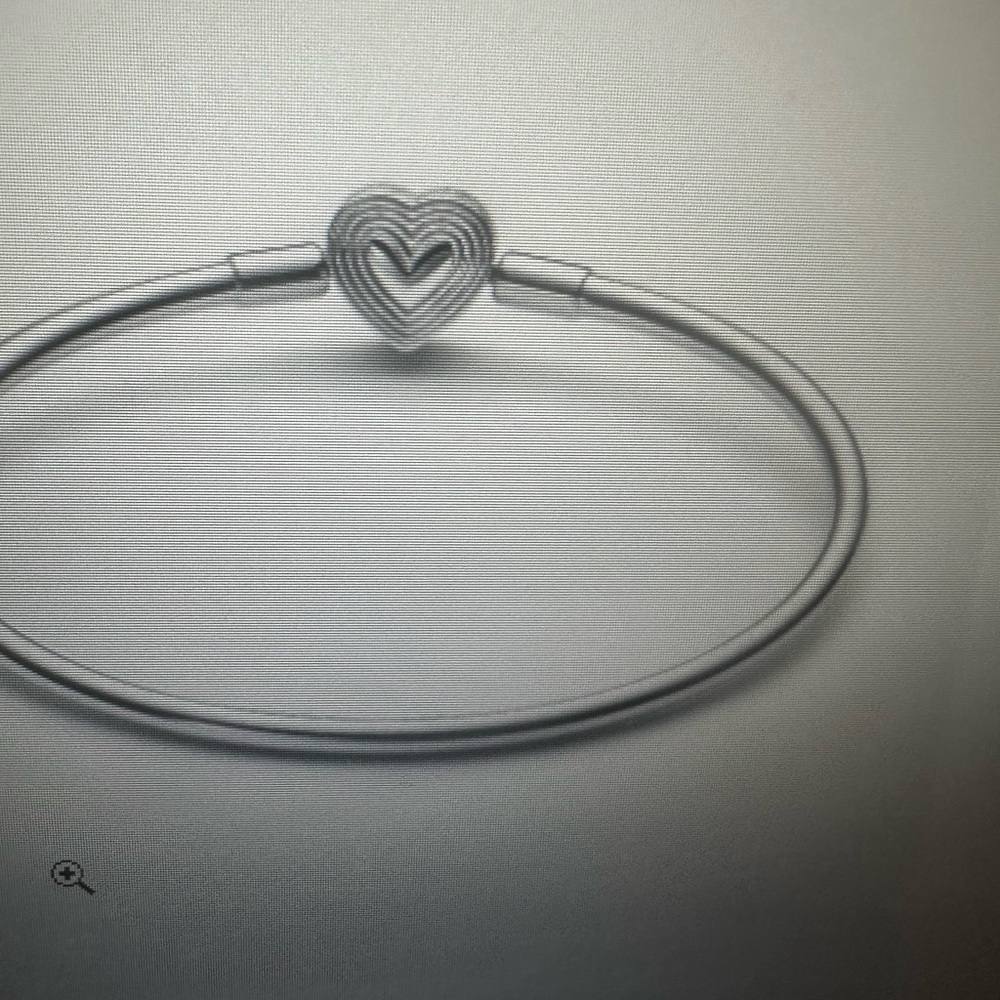 Pandora Silver Heart Charm Bracelet